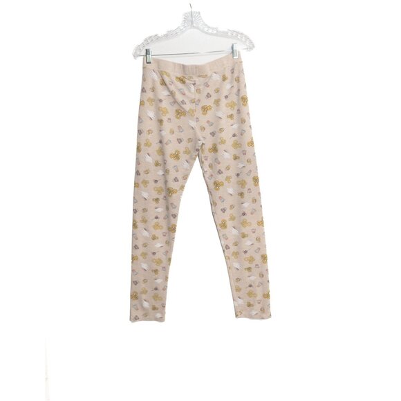 Disney Parks Authentic Size XL Beige Leggings With Cute Cartoon & Sweet Treats - Picture 5 of 8